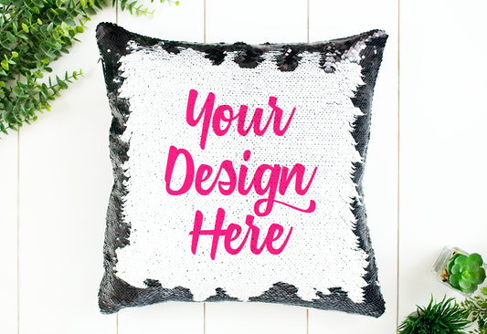Black Sequin Pillow