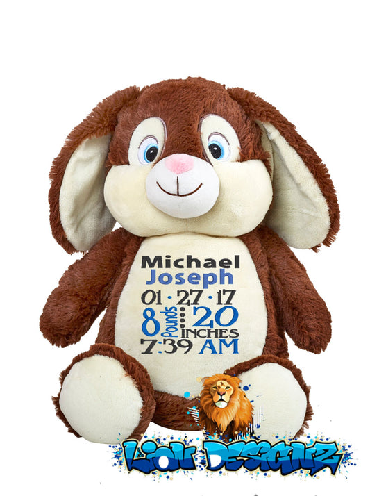 Embroidered Brown Bunny