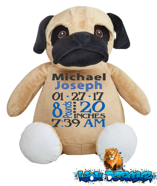 Embroidered Pug