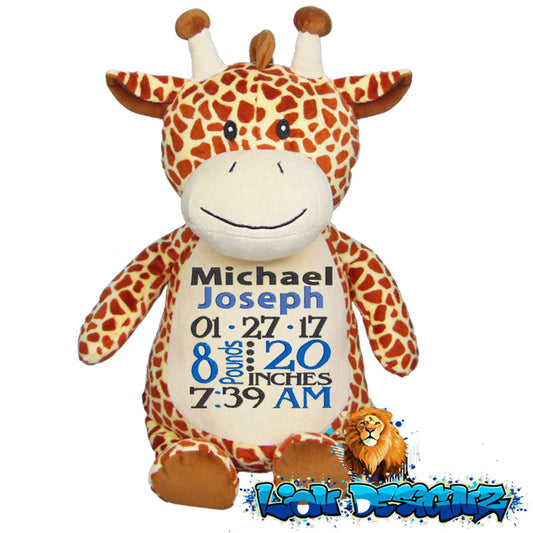 Embroidered Giraffe